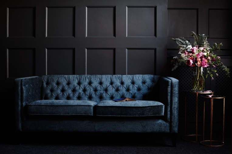 next homewares milano sofa velvet panelling